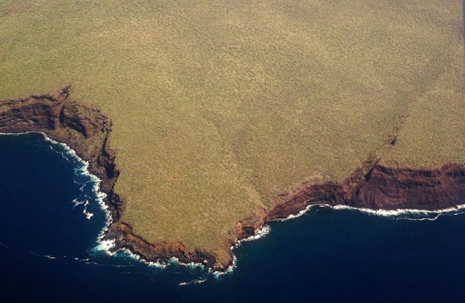 Vista a distancia de las Islas Galápagos