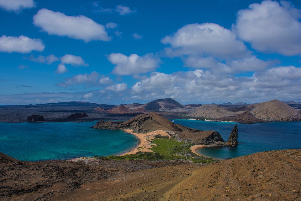 Galapagos Bartolome Island Landscape. 