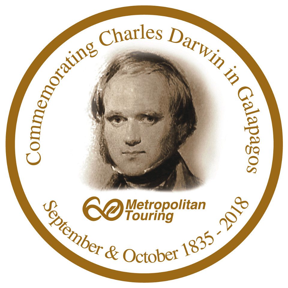 Charles Darwin en Galápagos. 