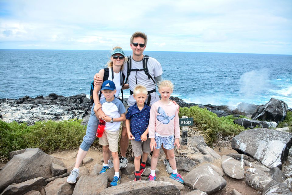 Family Hiking In Galapagos