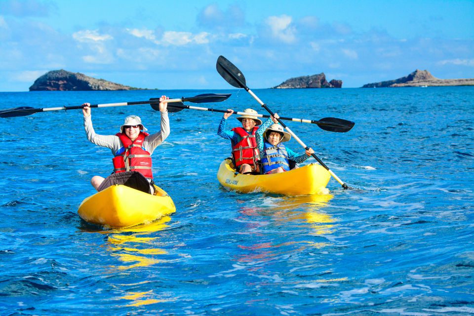 Family Kayaking In Galapagos.