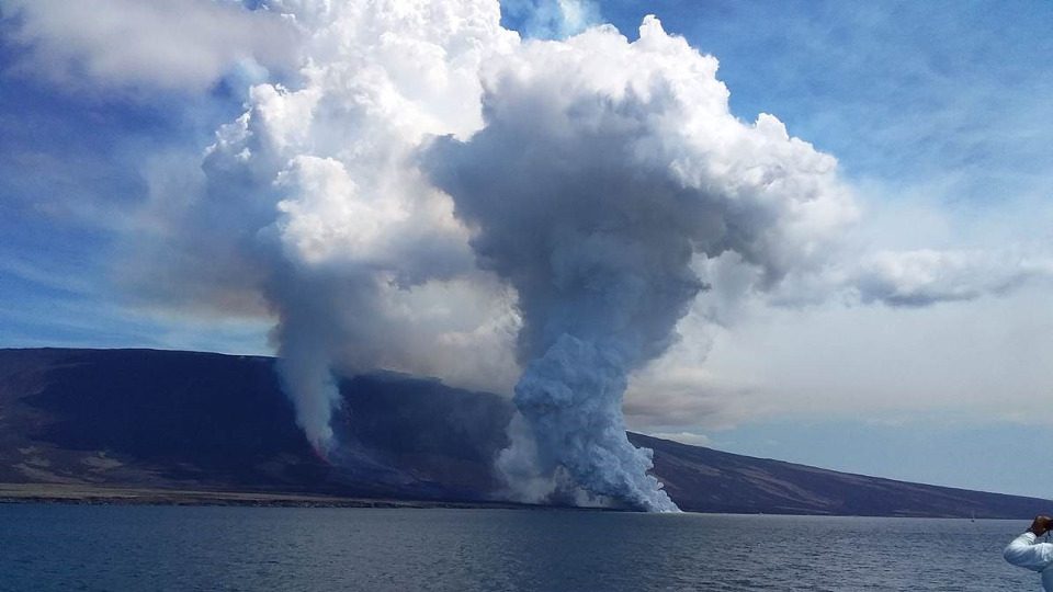 Volcanic Eruption In Fernandida Island.