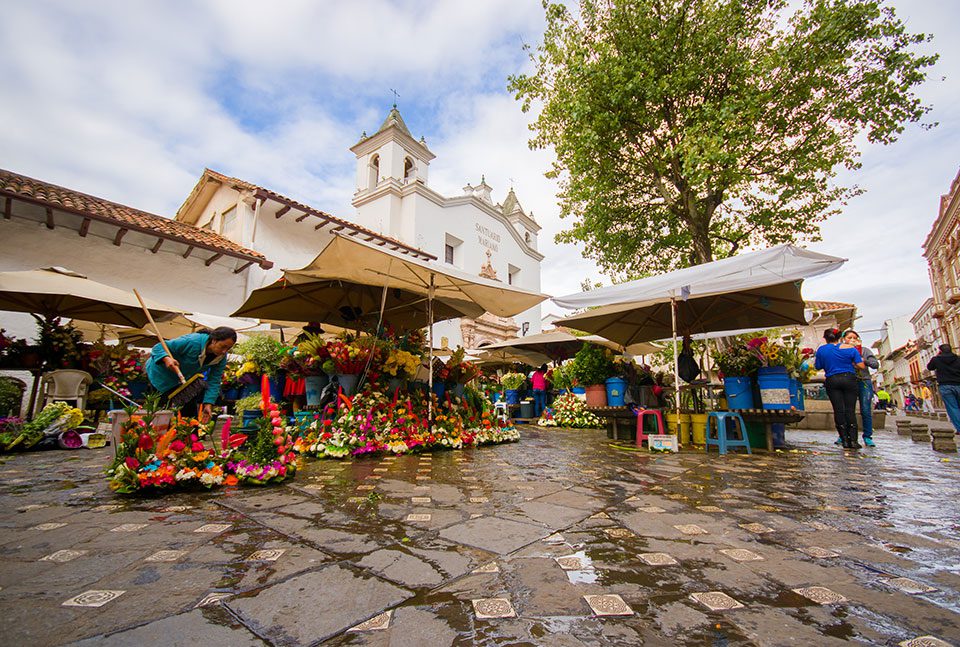 Cuenca's Flower Market.