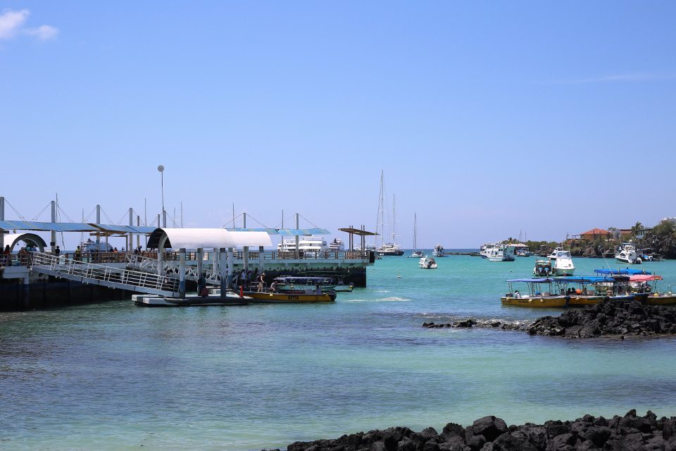 Puerto Ayora es uno de los puertos urbanos del archipiélago