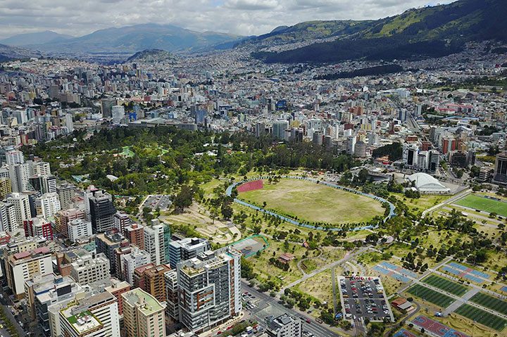 La Carolina Park In Quito.