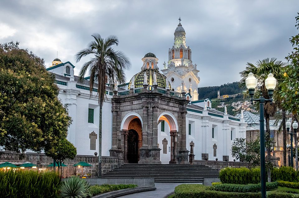 Quito's Metropolitan Cathedral In Old Town.