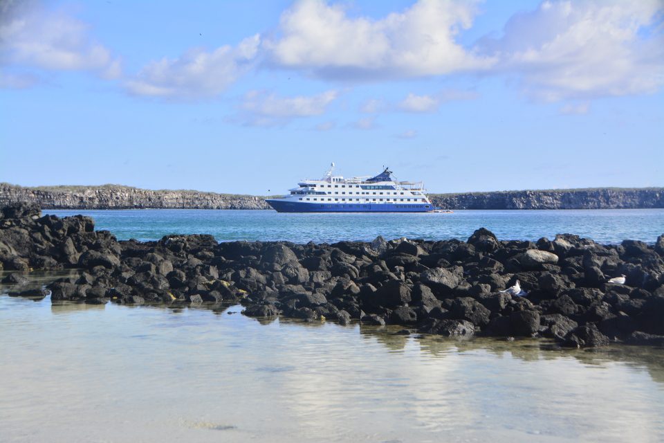 Santa Cruz Ii Galapagos Cruise Navigating On Genovesa Island.