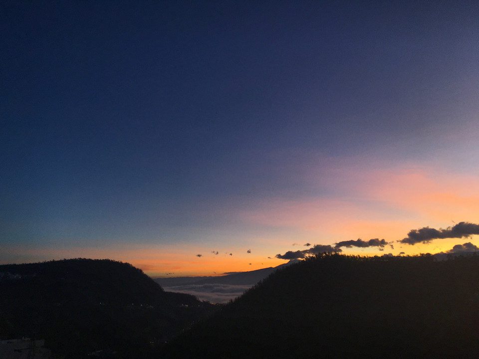 Sunrise In Quito.