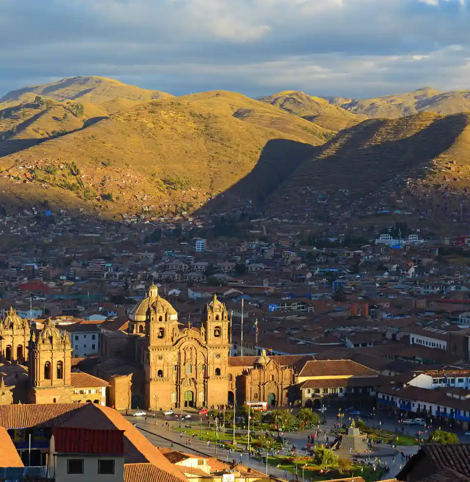 Cusco Cityscape With Mountain Backdrop