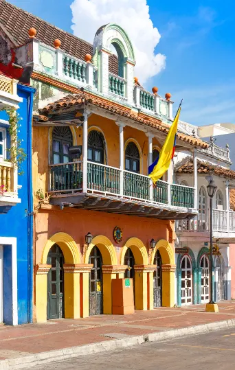 Colorful Streets Of Cartagena