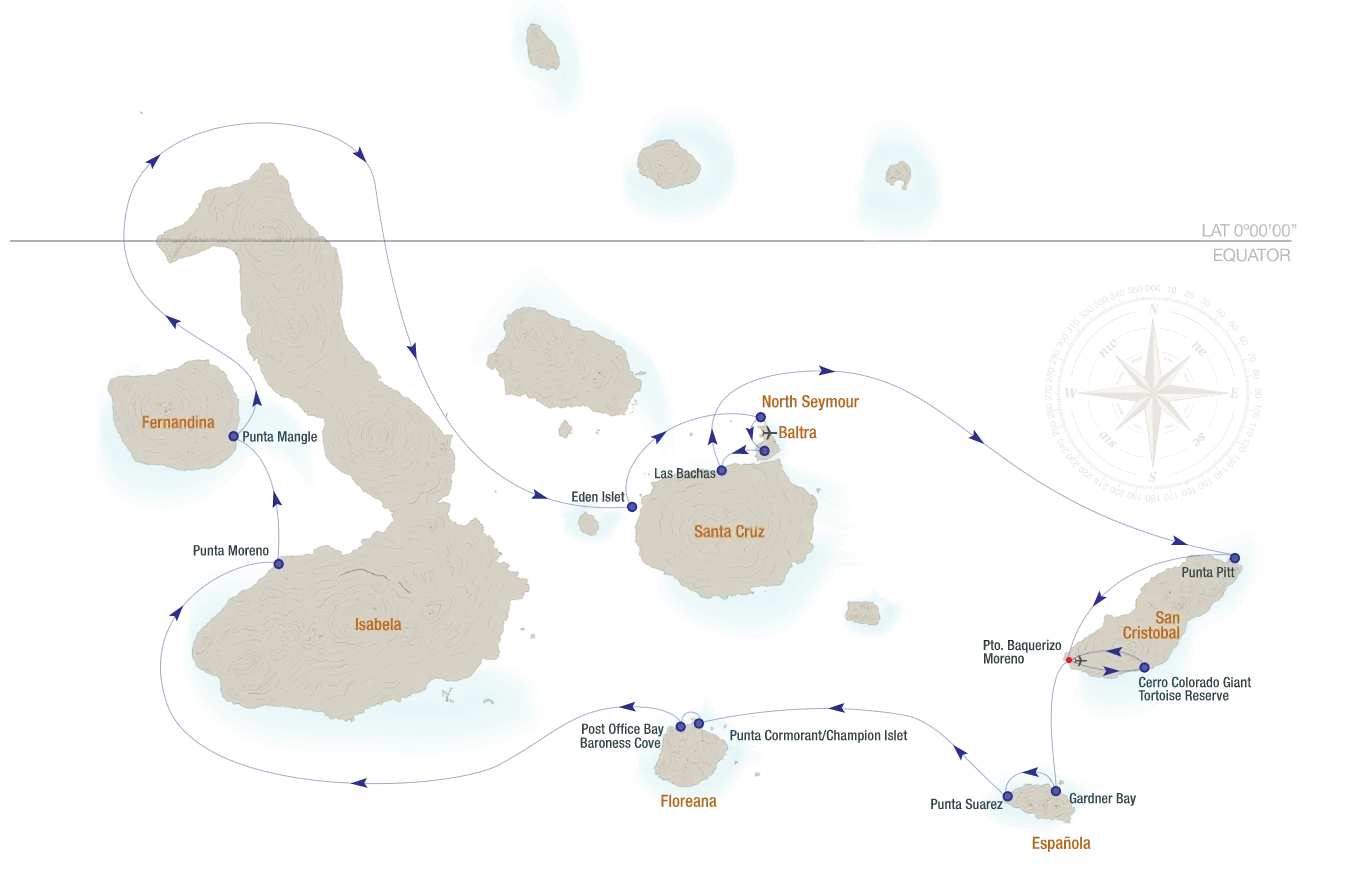 Yacht Isabela Southeastern Itinerary Map (2)