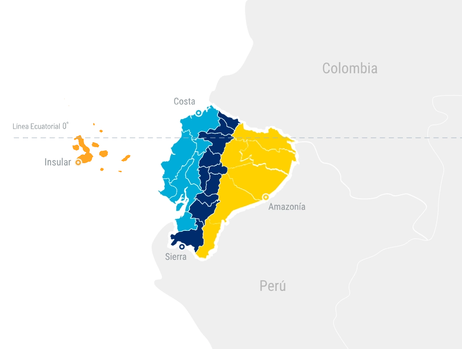 Mapa Ecuador Regiones En 01