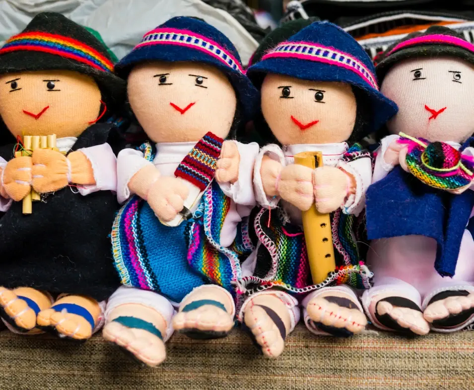 Handicrafts At The Otavalo Market Handicrafts At The Otavalo Market