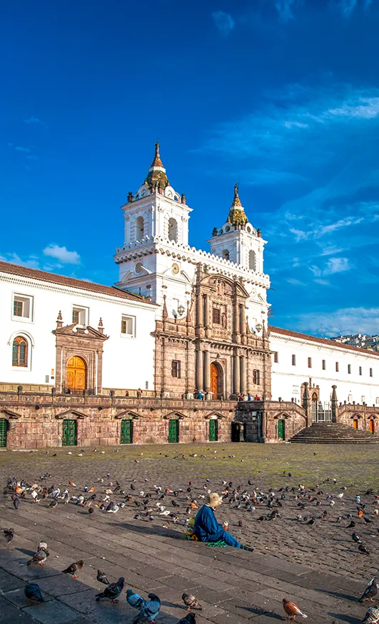 San Francisco Church And Colonial Plaza In Quito&Amp;Apos;S Unesco-Listed Historic Center, Ecuador