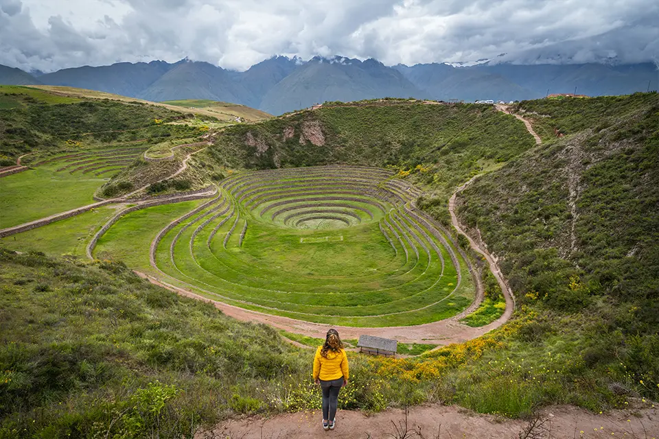 The Circular Inca Terraces In The Sacred Valley, Cusco