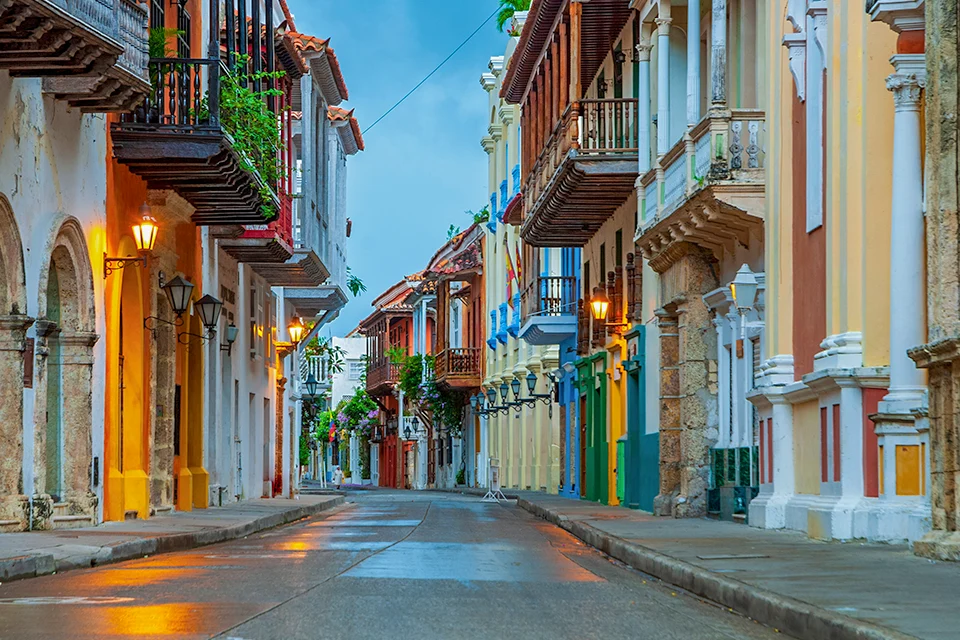 Cartagena Streets During Rainy Season Cartagena Streets During Rainy Season