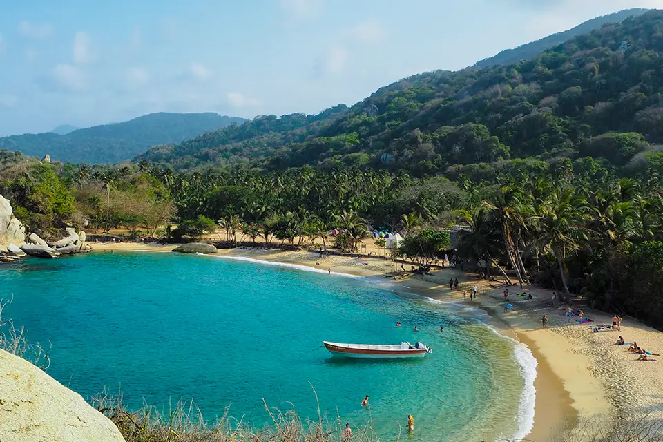 Sandy Beach In Tayrona National Park Sandy Beach In Tayrona National Park