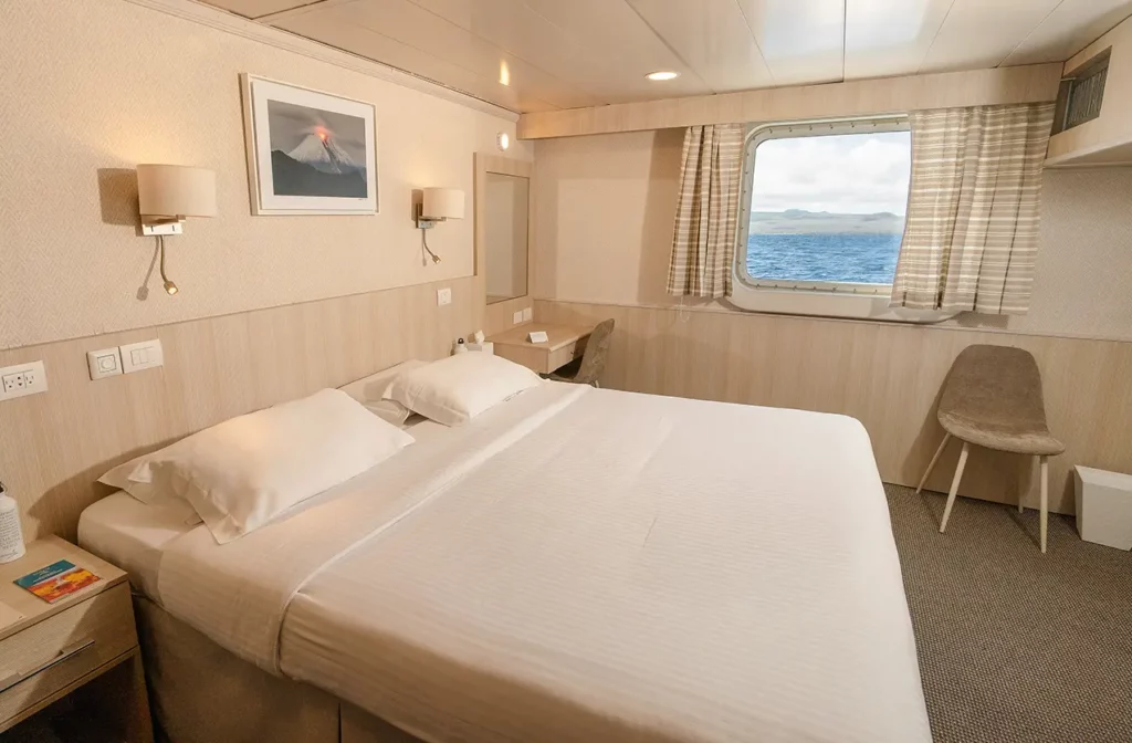 Owner's Cabin interior aboard Yacht Isabela II, Galapagos cruise ship. 9 day Galapagos cruise