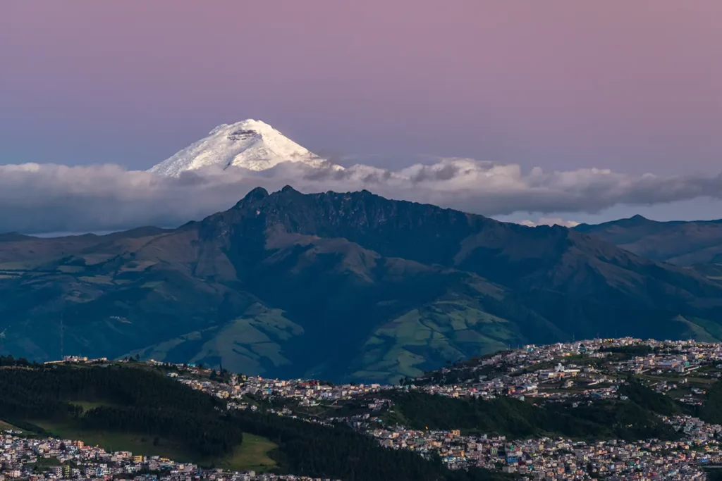 Panoramic landscape of the Cotopaxi National Park highlands
