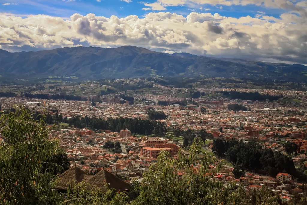 Panoramic view of Cuenca from the Turi viewpoint