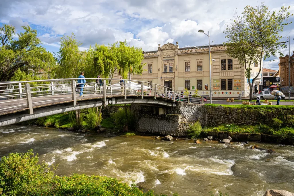 El Barranco riverside promenade in Cuenca's Historic Center