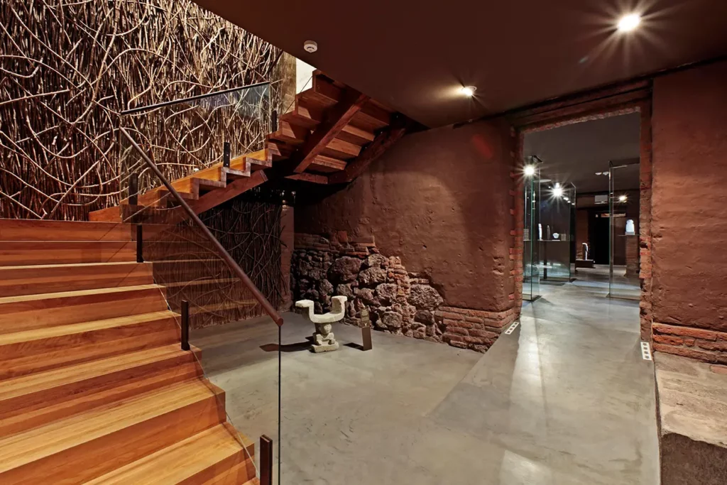 Interior staircase of Casa del Alabado Museum, Quito