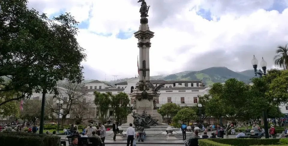 Monument At The Independence Plaza.